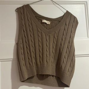 Altar’d State Brown Sweater Vest
